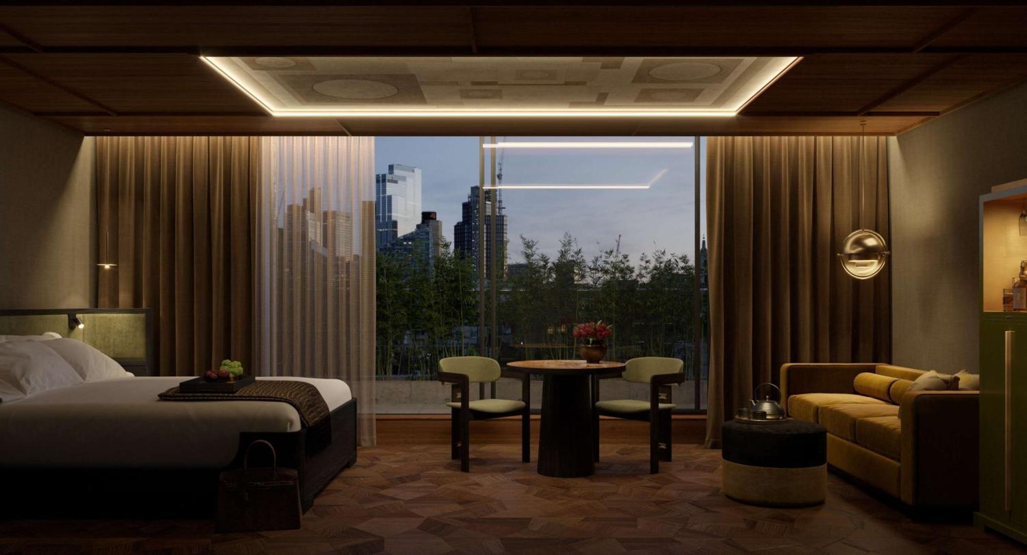 Nobu Hotel London Shoreditch Exterior photo A suite at the hotel