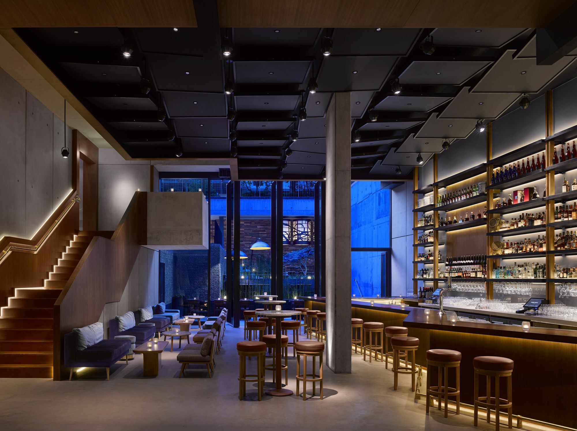 Nobu Hotel London Shoreditch Exterior photo Interior of the bar