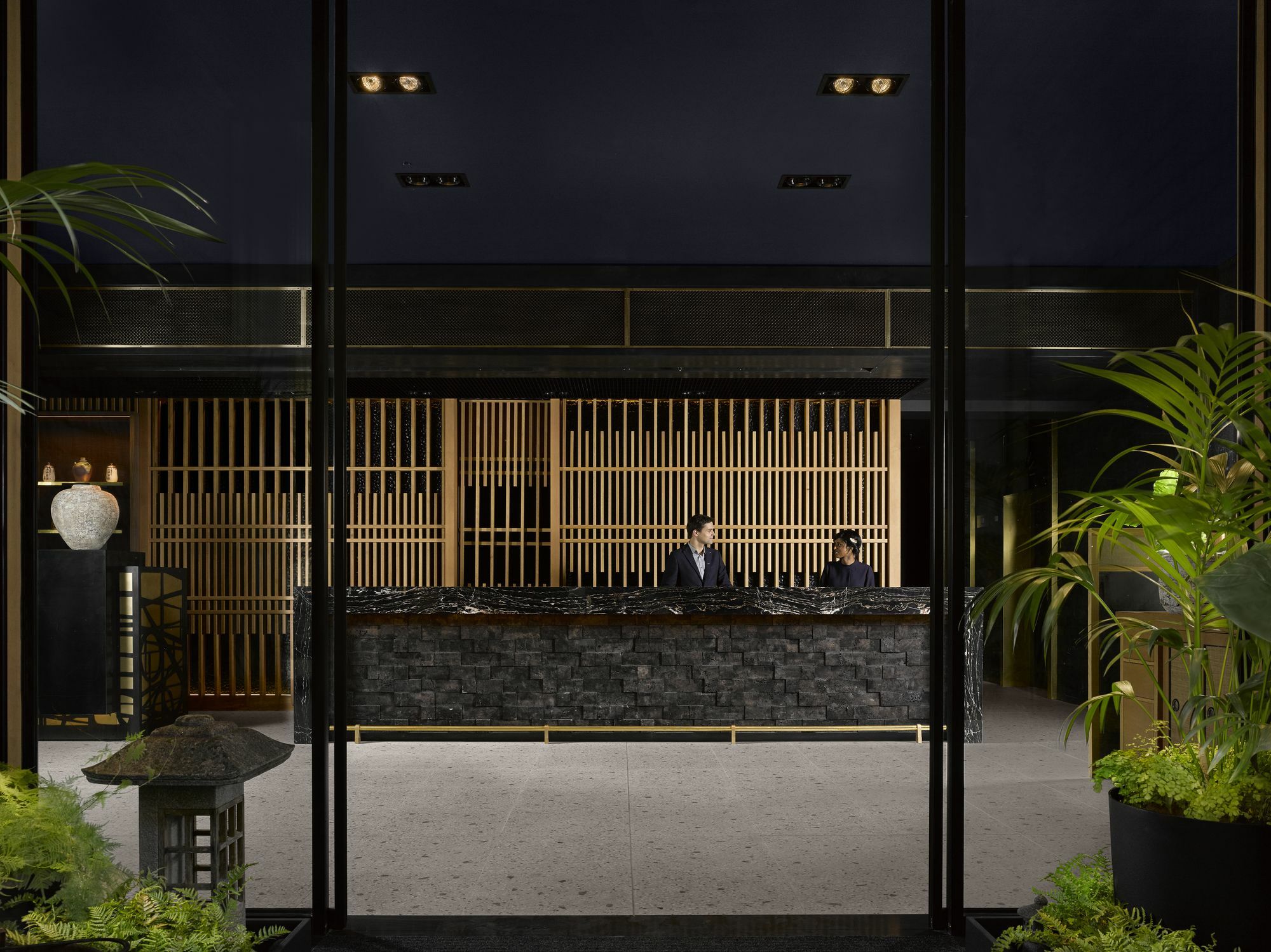 Nobu Hotel London Shoreditch Exterior photo The hotel's lobby